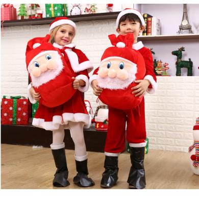 China Yiwu Bag Factory Christmas Decorations Elderly Backpack Gift Bag Fashionable Large Capacity Drawstring Bag for sale