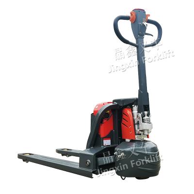 China 1.5tonHeavy-duty Hotels Full Electric Pallet Truck With Lithium Battery Forklift Welift Easy Operation for sale