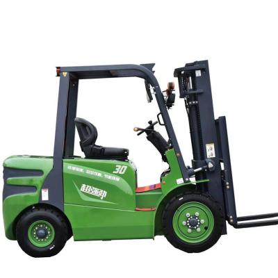 China Hotels 3 Ton Electric Forklift Price Counterweight 4 Wheel Forklift Trader for sale