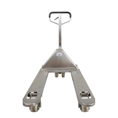 China Hotels Hand Pallet Jack Stainless Steel 2T/2.5T 2000kg 2500kg Pallet Truck 3 Ton Hydraulic Hand Pallet Truck 1100*160*50 0-3000KG 78 for sale