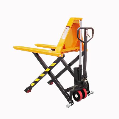 China Hotels 1.5 Jack Ton High Scissor Lift Hydraulic Manual Hand Pallet Truck For Sale for sale