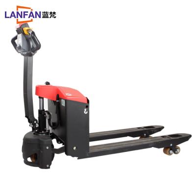 China Hotels Pallet Truck Pallet Truck Factory Price Full Hydraulic Electric DC 1.5T MOTOR red or there is also your order Nylon or PU 1500KG for sale