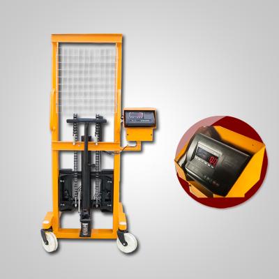 China Building Material Shops Manual Stacker With Scale Stacker With Weighing Digital Adjustable Stacker Weighing With Scale for sale