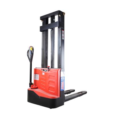 China Hotels Factory Direct Full Stacker Truck 1T 2T 3T Walking Electric Forklift for sale