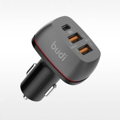 China New Technology PD+QC3.0 Quick Charging Tools With 3 Type-C Left Quick Charger Car 36W QC3.0 USB Charger 18W Support PD3.0/QC4+/QC3.0/QC2.0 palladium car for sale