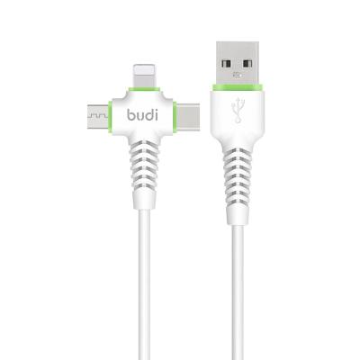 China Fast Charging Speed ​​High Quality Logo Customizable Band 3 In 1 Micro Usb Type C Charger Cable For Mobile Phone Multi Cord Micro 8 Pin Charging Cable for sale