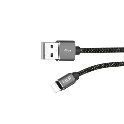 China Factory price budi standard 5v 2.4a usb data cable durable wholesale nylon braided fast charging cable speed 1m 2m 3m for smartphone for sale