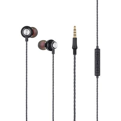 China Perfect Bass Earphone 3.5mm Jack 2019 Hot Sale Handfree Headphone &headphone Metal 1.2m Cable Stereo Sport In Ear Earbuds With Mic for sale