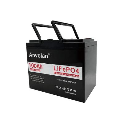 China RV Port BMS Lifepo 4 12v 100ah Deep Cycle Lithium Ion Batteries Lifepo 4 Battery Box for sale