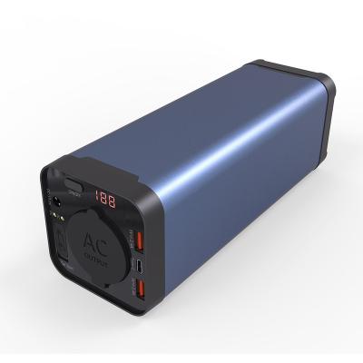 China Type C 100W 200W Mini Power Station for Portable AC Outlet Laptop Power Bank and Car Jamp Jump Starter for sale