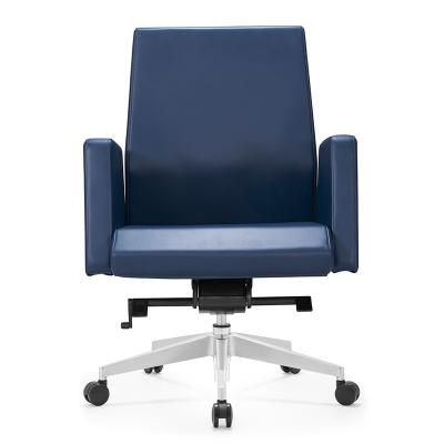 China Good Quality Revolving Customize Armrest PU Leather Visitor Chair For Office On Computer for sale