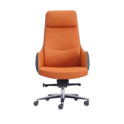 China Orange German Office Chair 150kg Revolving Office Chairs Office Chair Recliner for sale