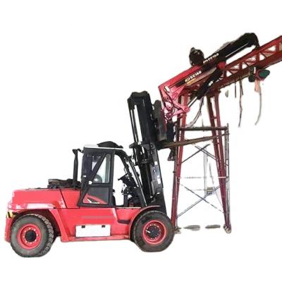 China Building Material Stores 8tons Forklift Hydraulic Telescopic Boom Mechanical Flying Arm for sale