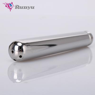 China Stainless Steel Shower Head Nozzle Enema Deep Cleaning Vaginal Butt Adult Anal Douche for sale