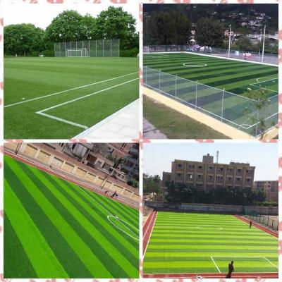 China Durable Construction Green PE 12000 DTEX Synthetic Grass Turf for Soccer Field for sale