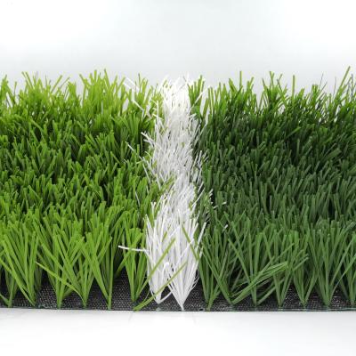 China Football Field W Shape Bi-Colors UV Resistant PE Monofilament Artificial Grass Turf for sale