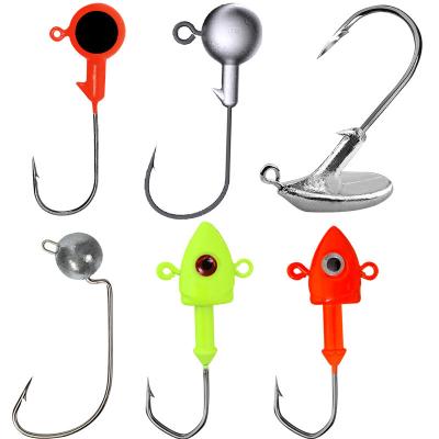 China High Quality Durable Lead Head Hook All Types Frame Main Hook For Fishing Lure Bait Hooks for sale