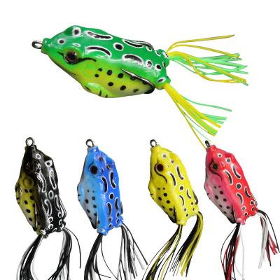 China PVC Soft Lure China Top Selling Fishing Brave Frog Lure Jumping Soft Frog Bait Soft PVC Silicone Freshwater Wholesale Price Fishing Lure for sale