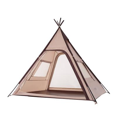 China Extended Type Hot Sales 3-4 Persons Luxury Tents Rising Large Cotton Canvas Glamping Tent For Sale for sale