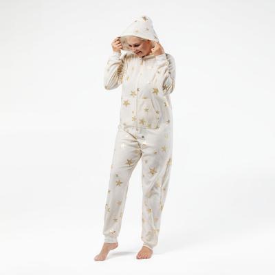 China Wholesale QUICK DRY pajamas for women long sleeving soft onesie sleepwear PAJAMAS Loungewear polyester all ages hooded soft homewear for sale