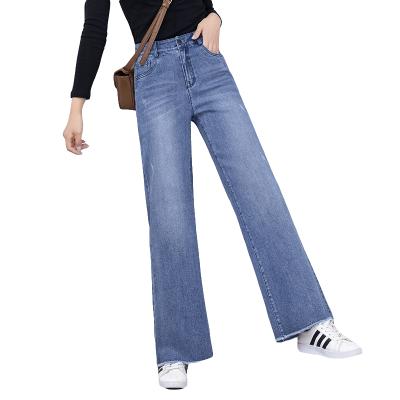 China Wholesale High Quality QUICK DRY Style High Quality Wholesale High Quality Wide Leg Pants Denim Womens Denim Pants High Waist Jeans Butt 5 Pocket Breathable Girl for sale