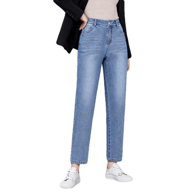 China Wholesale Popular High Quality Classic Straight Jeans QUICK DRY For Women Regular Solid Till Comfy Ankle Denim Pants Washed Jeans for sale