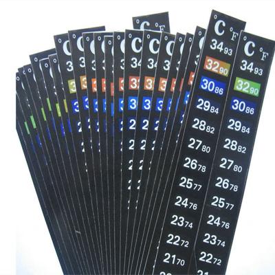 China Viable Wholesale Aquarium Digital Color-Changing Patch Thermometer Aquarium Strip Thermometer Aquarium Accessories for sale