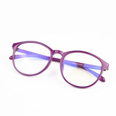 China OEM TR90+anion 2021 cheap same light popular anti anion TR90 light comfortable glass round blue light glasses for sale