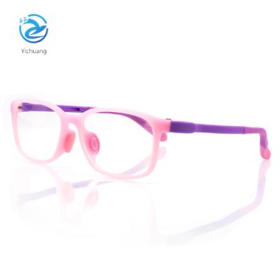 China Kids Love Silicone Kids Colorful Blue Light Blocking Glass Optical Frames Glasses for sale