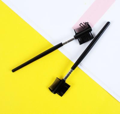 China Cosmetic Lash Lift Tool Duel Loop Eyelash Extension Eyebrow Comb Flat Brush Usage for sale