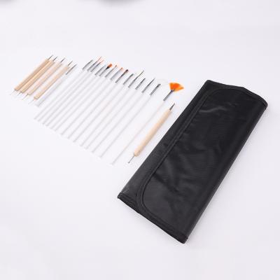 China DIY Nail Tools 8Pcs Acrylic Nail Art Brush Nail Design Dotting Painting Pen Builder Brush Set Nail Art Tips for Salon or Home Use for sale