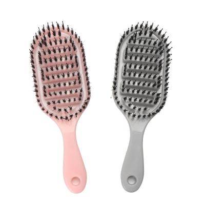 China New Arrival Nondisposable Stying Hair Brush Vented Design Bristle Natural Bristle For Blow Drying Detangler Hair Brush for sale