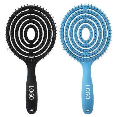 China Nondisposable Dry Hair Brush Exhaled Design and Ultra Soft Bristle for Blow Dry Detangler Wet Hair Brush for sale