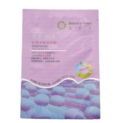 China Heat Seal +printing+tear notch Facial Product Packaging Mask Aluminum Foil Mylar Bags for sale