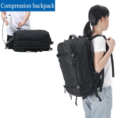 China Anti Theft Promotional Folding Backpack Bagpack Polyester Foldable Backpacks for sale