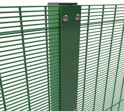 China Easily Assembled 2.4m 358 High Security Welded Wire Mesh Prison Guardrail Anti Climbing Panel for sale