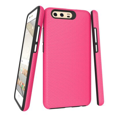 China Armor Phone Case For shockproof shockproof Huawei p10 plus heat dissipation Tpu+pc 2 in 1 hard back cover for sale