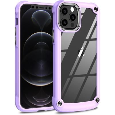 China Shockproof Shockproof Clear PC TPU Bumper Hybrid Cell Phone Case For iPhone 14 pro 13 12 11 pro max max for sale