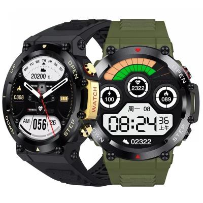 China New 1.32 Inch 360*360 HD Playback MP3 Big Screen 400mAh Battery Men Outdoor Sports Smartwatch AK45 Fitness With BT Call Smart Watch for sale