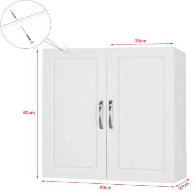 China Kitchen bathroom wall cabinet, garage or laundry room waterproof white wall storage cabinet, cabinet with shelf for sale