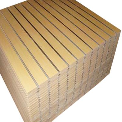 China Factory Wholesale Melamine Slot MDF Board Moisture Proof for sale