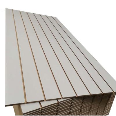 China Factory Wholesale Melamine Slot MDF Board Moisture Proof for sale