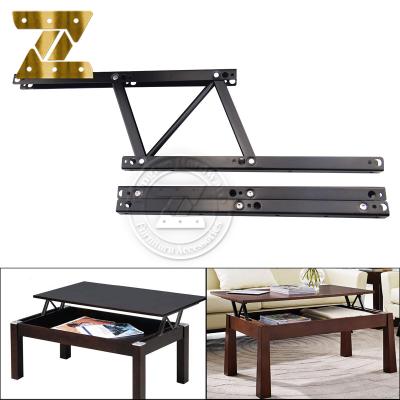 China Lift Up Top Hinge Spring Folding Stand Rack Bracket Tea Coffee Table Hinge Mechanism Furniture Hardware Lifting Rack Shelf Gas H for sale