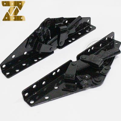 China 230mm iron sofa hinge used for functional sofa bed metal furniture hinge hardware 3 gears click clack sofa accessories for sale