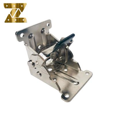 China Folding Brackets Foldable Self Lock Hinges Lock Extension Support Bracket for Table Bed Leg Feet DIY Foldable Workbench Leg for sale