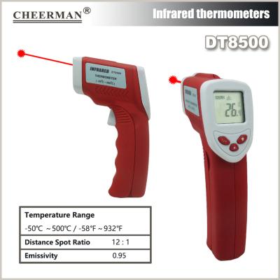 China High Quality Durable Infrared Thermometer Durable Infrared Thermo Meter Laser Thermometer DT8500 IR Thermo Detector for sale