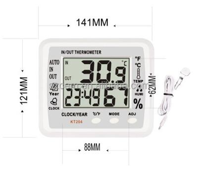 China KT204 KT204 Hygrometer Digital Thermometer Temperature Measurement Humidity Indoor Outdoor Humidity Tester for sale