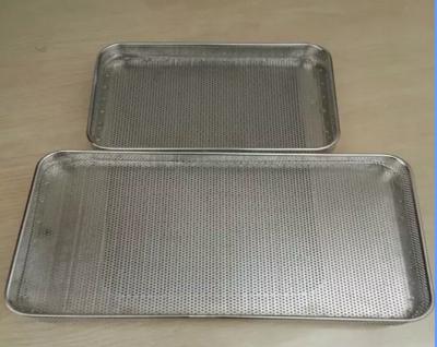 China Food Grade SS Trays / Perforated punched metal mesh Stainless Steel Tray for sale