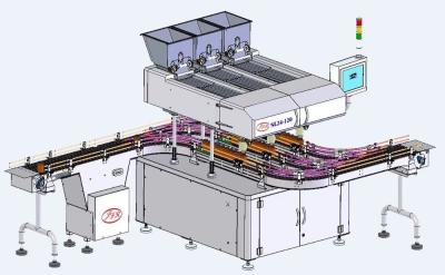 China Tablet-Kapsel-Zählungsund Verpackungsmaschine-multi Erschütterungs-Platten-Flaschen-Verpackmaschine zu verkaufen