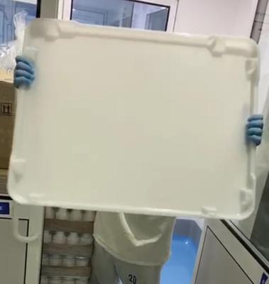 China Flat Bottom Ppe Plastic Drying Trays 75 * 55 * 5cm For Capsule Candy for sale